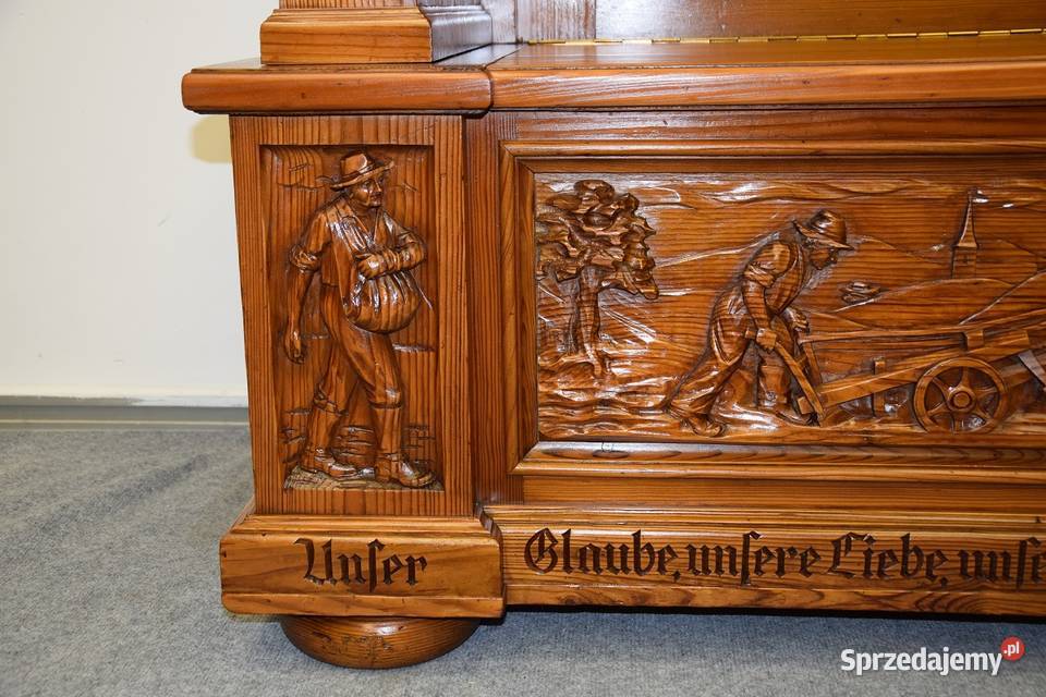 ławka dębowa ze schowkiem nowa