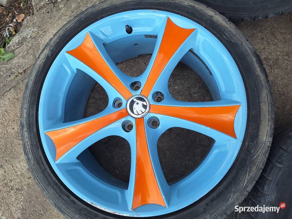 Alufelgi 5x112 18 ET45 VW Seat Skoda Audi aluminiowe Samochodowe kujawsko-pomorskie Choceń