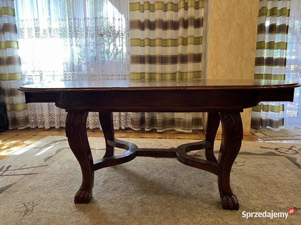 Stół rzeźbiony podkarpackie Łańcut sprzedam
