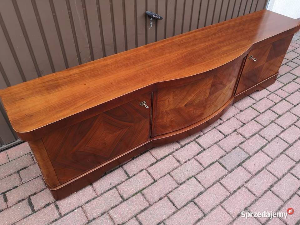 Komoda ARTDECO 201 Orzech RTV Niska Stara Antyk wielkopolskie Swarzędz