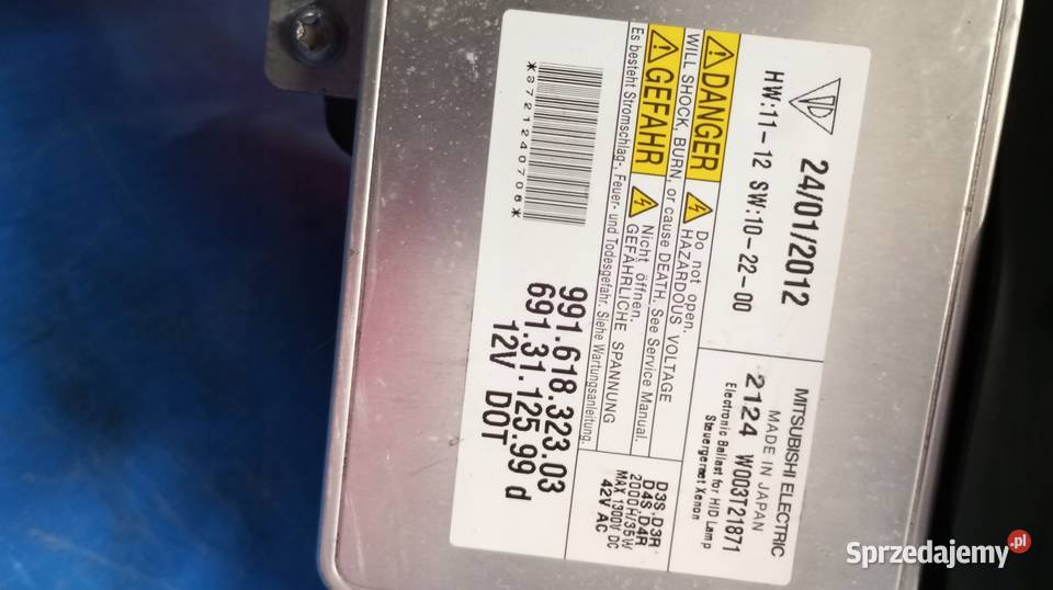 LAMPA PRAWY PRZÓD XENON 991631994 PORSCHE 911 Nowy Tomyśl