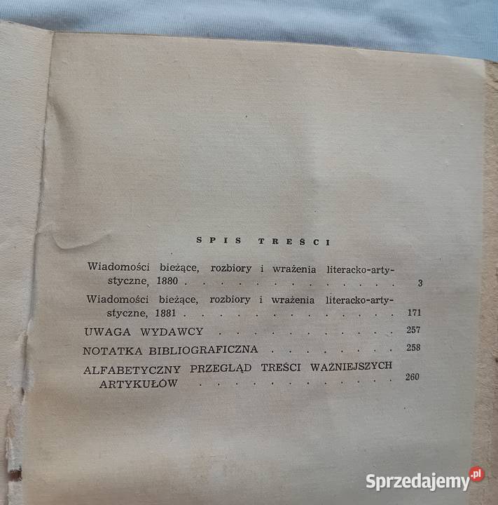 Henryk Sienkiewicz Dzieła tom LII Wiadomości Koźminek sprzedam