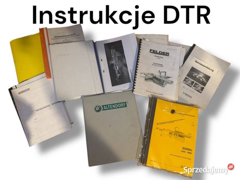 Instrukcje DTR do Maszyn Stolarskich Kalwaria Zebrzydowska