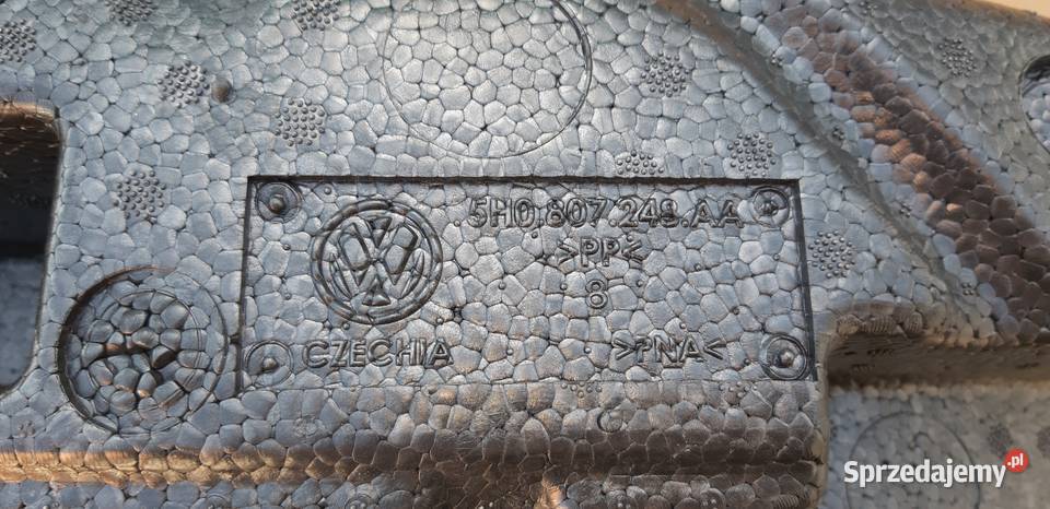 VW GOLF VIII 8 ABSORBER ZDERZAKA PRZÓD STYROPIAN Bieleń