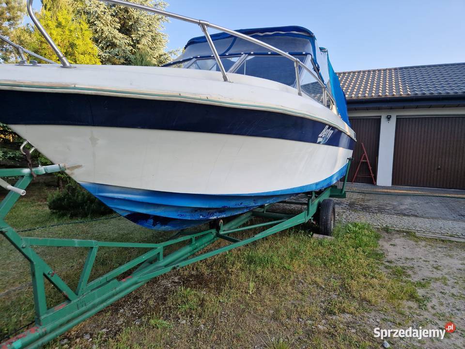 Łódź kabinowa z naczepą komplet Włocławek