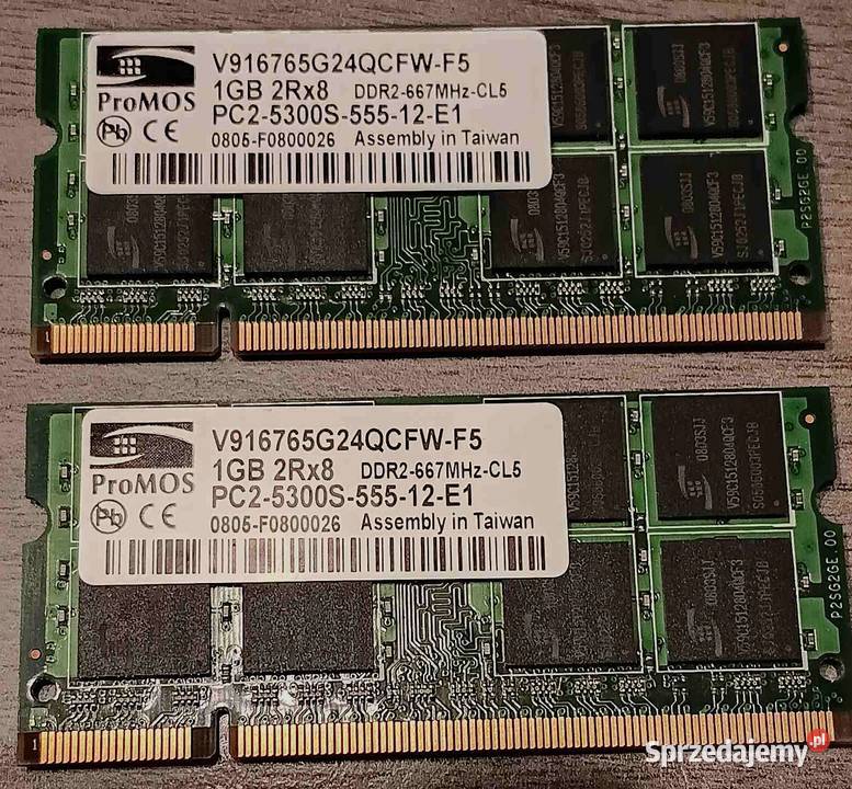 RAM ProMOS 2GB PC2 2 x 1GB Pamięci Opole