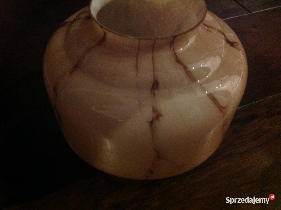 Stary Klosz Szklany Marmurkowy Art Deco