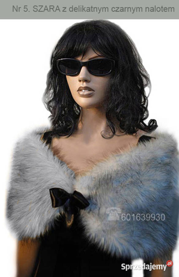 Wizytowa ETOLA FUTRZANA bolerko szal narzutka Tarnów