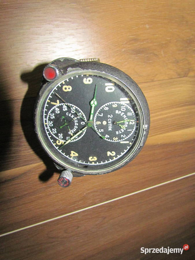 Zegar Lotniczy Chronometr ACZS1 z demobilu Kolekcje Świętochłowice