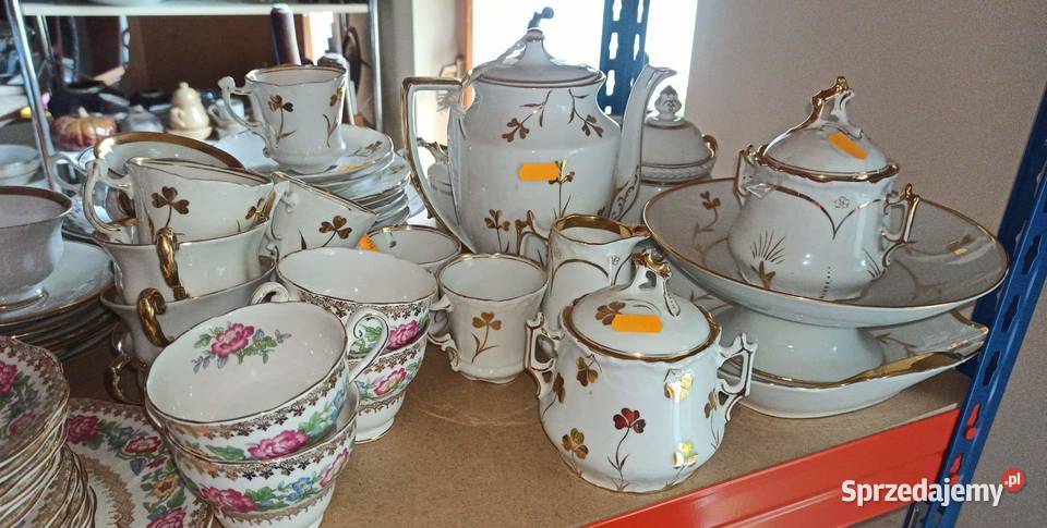 Filiżanka z talerzykiem Hackefors Porslin Porcelana i szkło