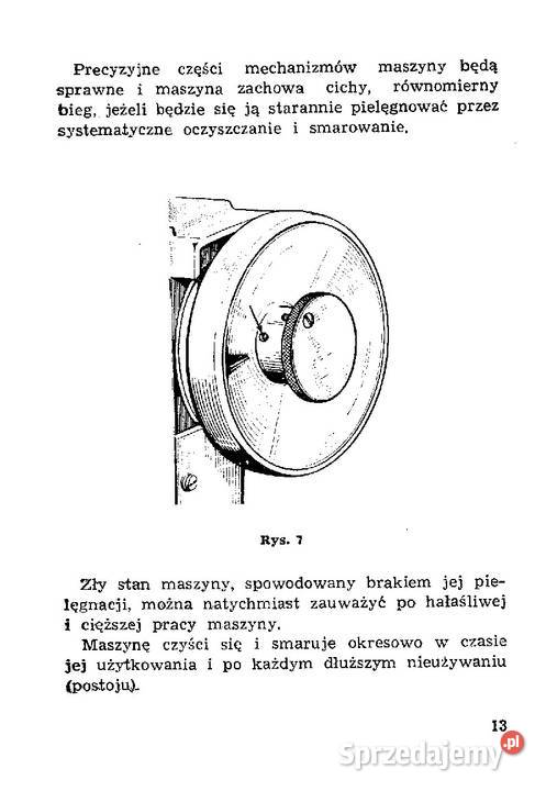 mszyna do szycia ŁUCZNIK 441 instrukcja obsługi Stalowa Wola