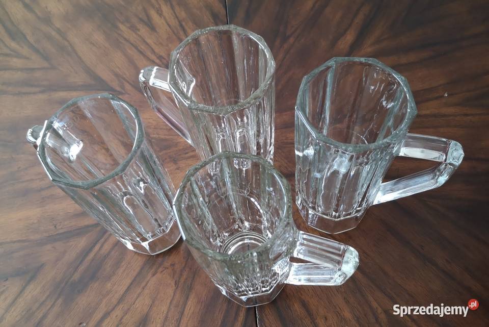 Stare kufle do piwa karczmiaki 4 Porcelana i szkło śląskie Katowice