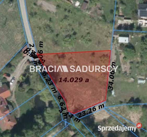 Działka Kraków Podgórki Tynieckie 1400m2 sprzedam