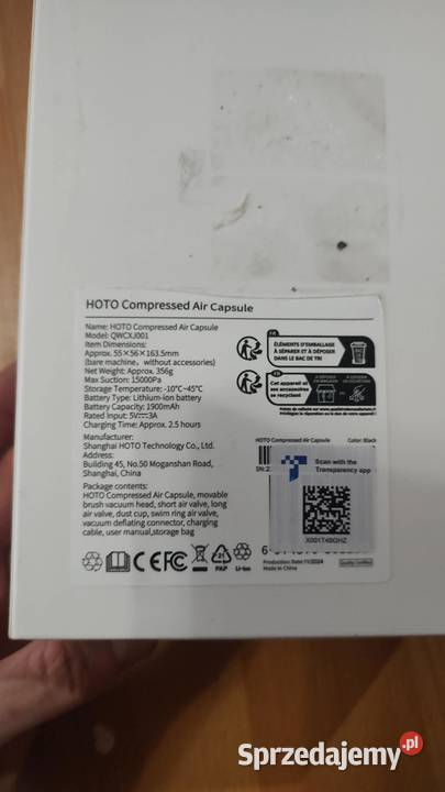 Odkurzacz ręczny HOTO wielkopolskie