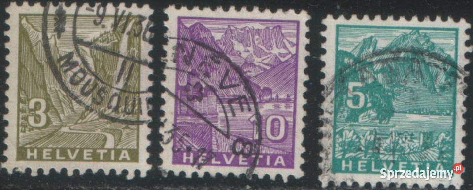 Zn Szwajcarja Mi 270 4 kas 1934 Gliwice