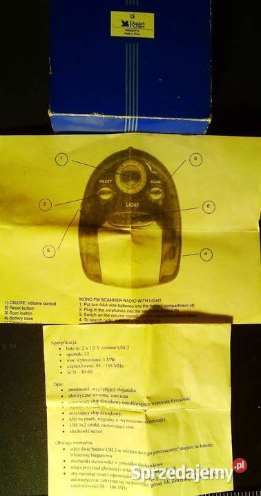 Miniaturowe radyjko na dwie bateryjki AAA Pozostałe małopolskie Kraków