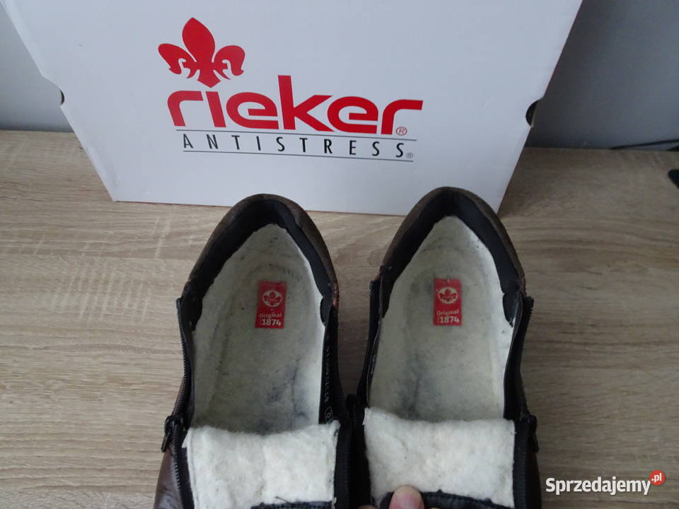 Botki męskie Rieker Antistress 40 brązowe Rieker Poniatowa