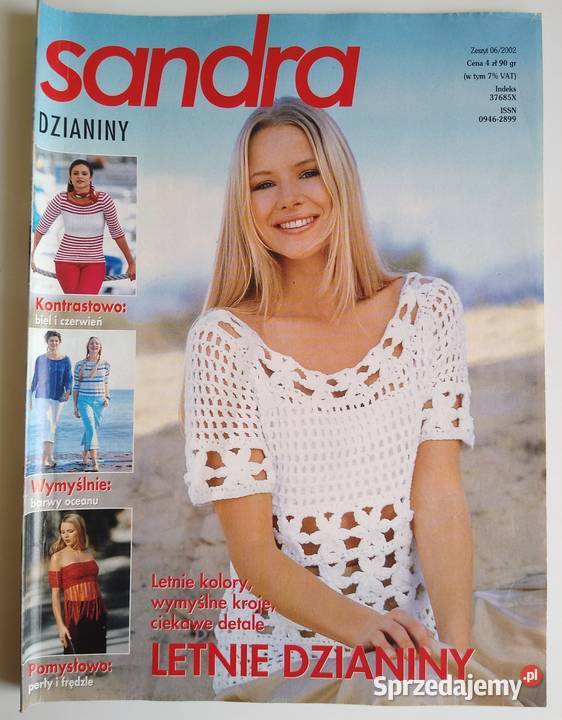 Modne Dzianiny Sandra 62002 Rok wydania 2002 Gdańsk