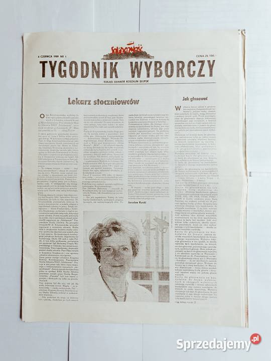 Tygodnik Wyborczy 1 i 2 Solidarności z czerwca Gdynia sprzedam
