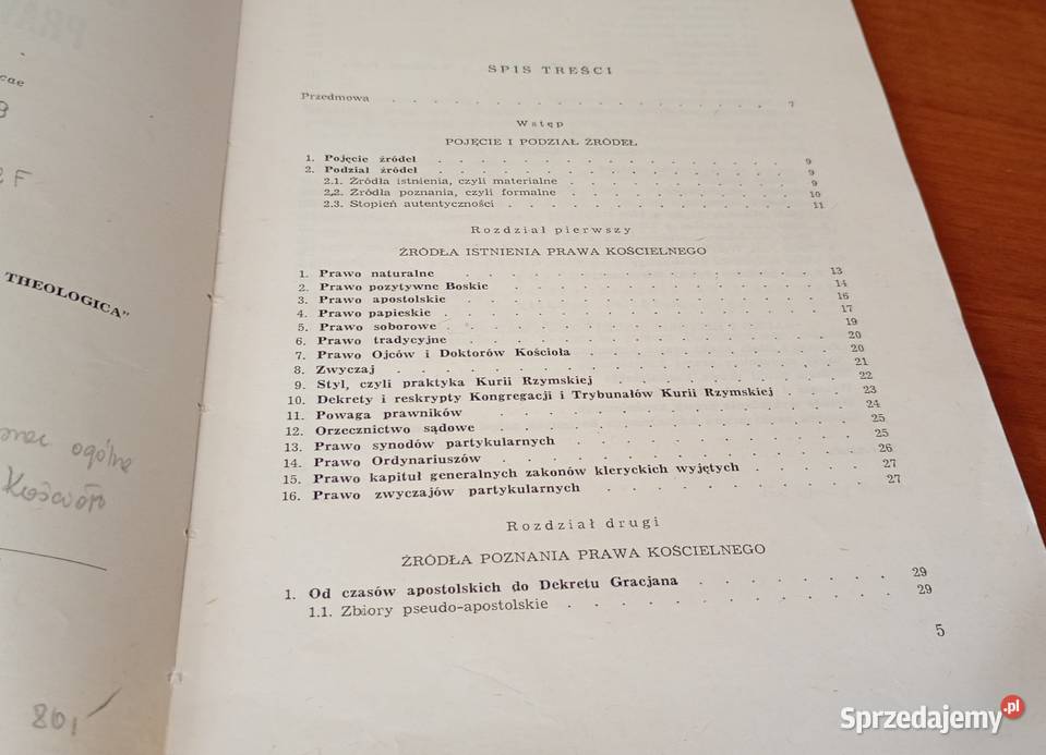 Historia źródeł i nauki prawa kanonicznego Podręczniki Gdańsk sprzedam