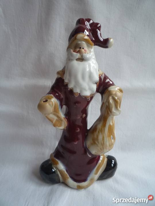 Mikołaj Nowa Figurka porcelanowa na kadzidełka wielokolorowy Szczecin
