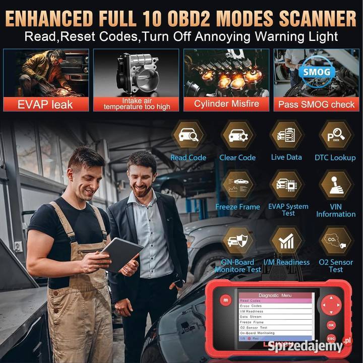 Interfejs skaner komputer diagnostyczny LAUNCH dolnośląskie Wrocław