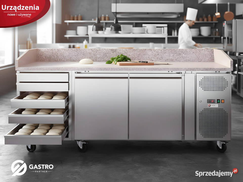 Stół chłodniczy 2drzwiowy do pizzy z 7
