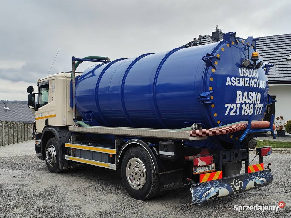 Asenizacyjny Scania Beczka 12 Rozstaw 38m Rok produkcji 2010 Sandomierz sprzedam