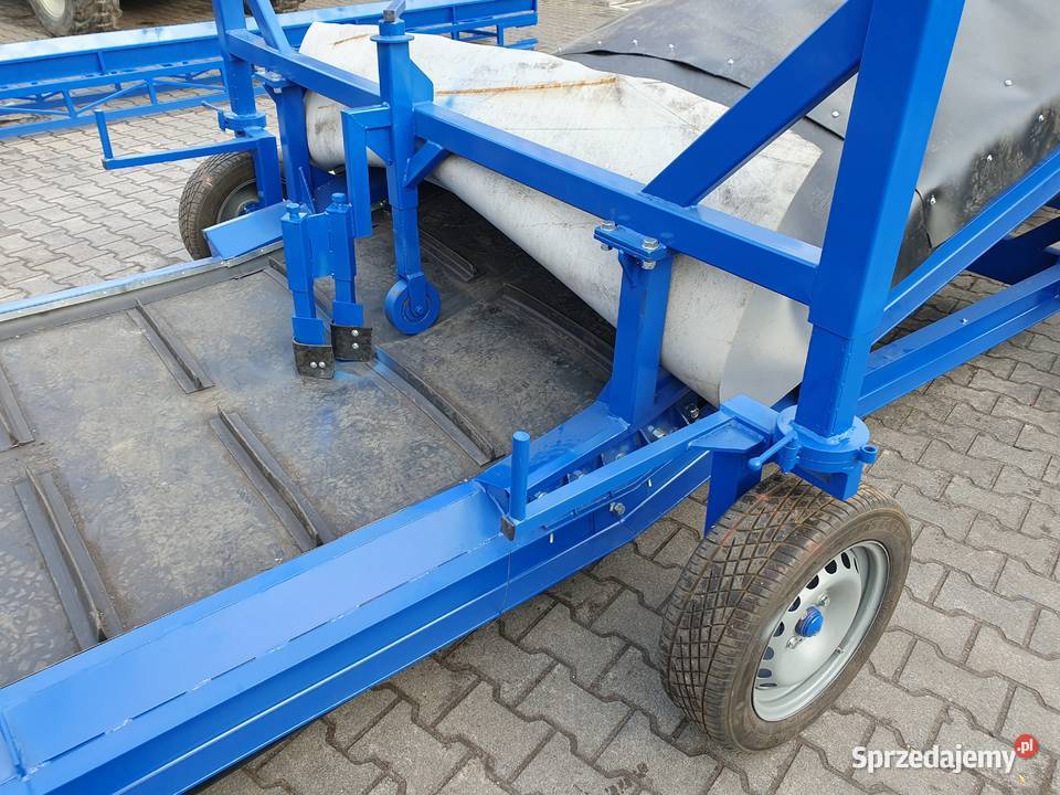 Przenośnik taśmowy Taśmociąg rozładunek wagonów Środa Wielkopolska