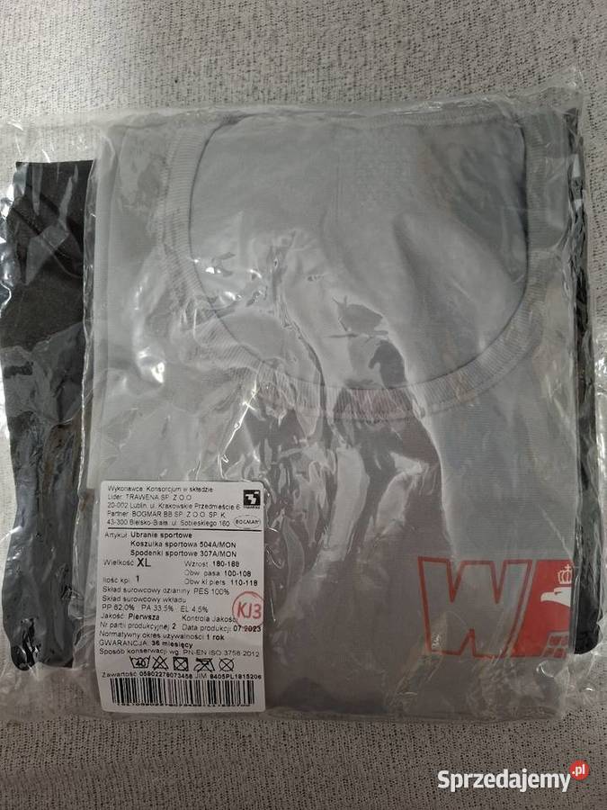 Ubranie sportowe MONWP dres komplet rozmiar XL
