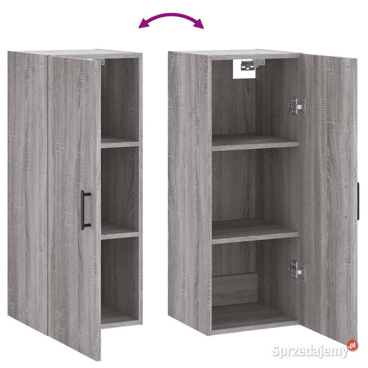 Szafka wisząca szary dąb sonoma 345x34x90