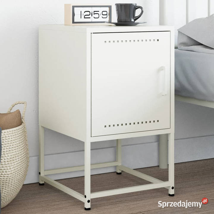 Szafka nocna biała 36x39x605 stal WM846456 Warszawa