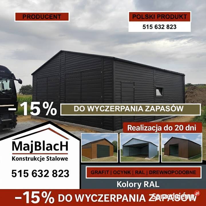 Producent Samochodowy CARPORT Zadaszenie na mazowieckie Warszawa