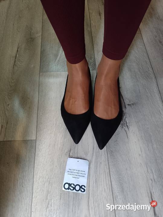 40 ASOS Design Czarne baleriny wieczorowe z Balerinki Damskie Kraków