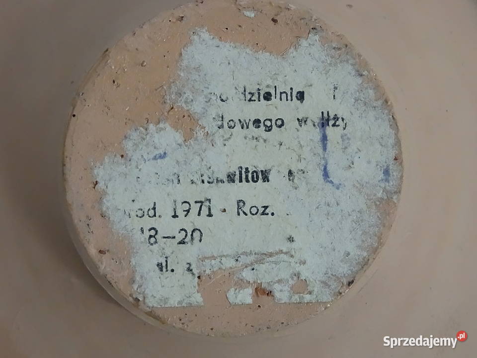 Stary zestaw ceramiczny IŁŻA PRL 1971 r Cepelia lubelskie Biłgoraj