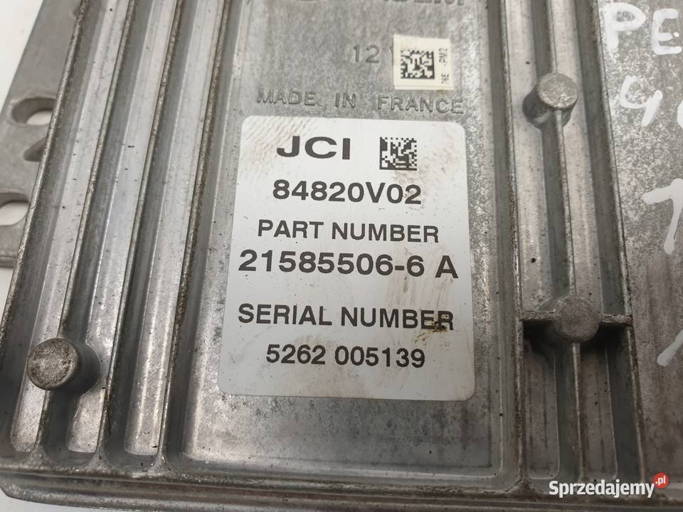 PEUGEOT 407 18 16V STEROWNIK SILNIKA 9655997380 lubelskie Chełm sprzedam