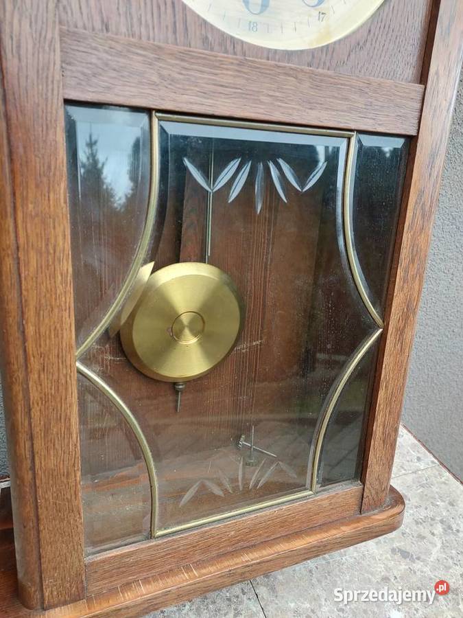 Stary zegar ścienny gabinetowy GB Gustav Becker Antyki Tczew