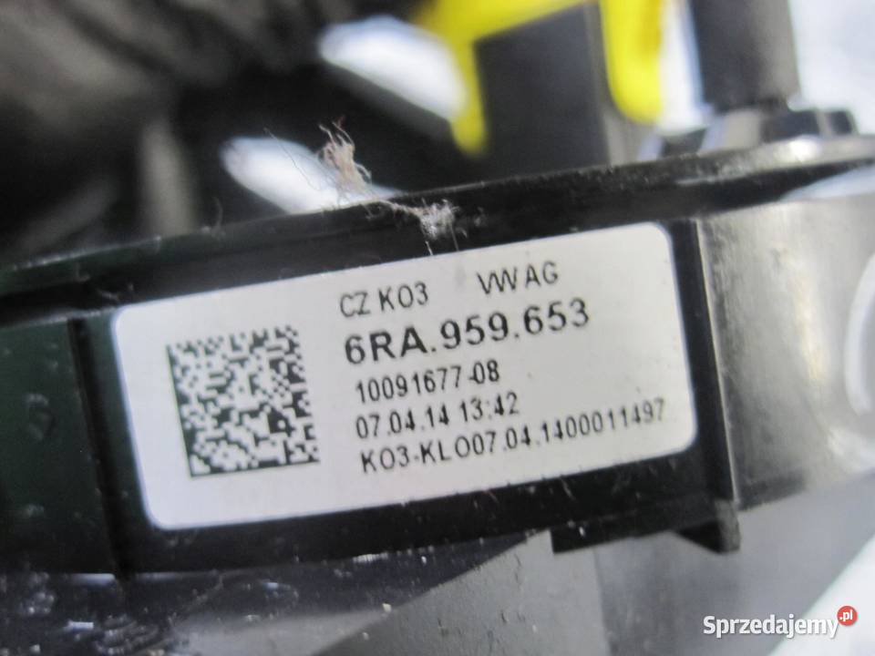 SKODA RAPID SPACEBACK AIRBAG taśma zwijak