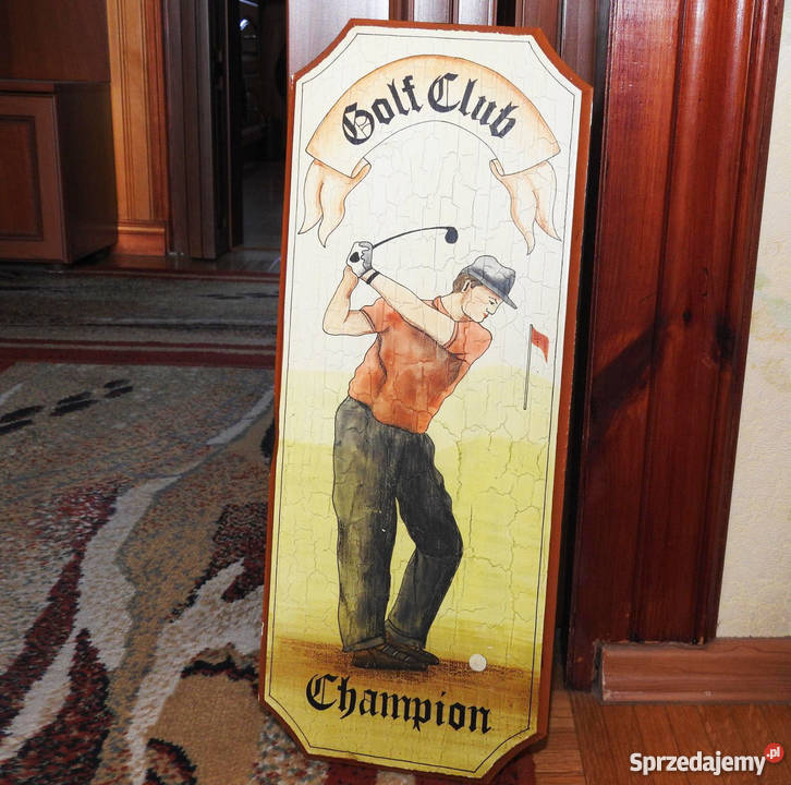 Obraz na drewnie Golf Club Champion