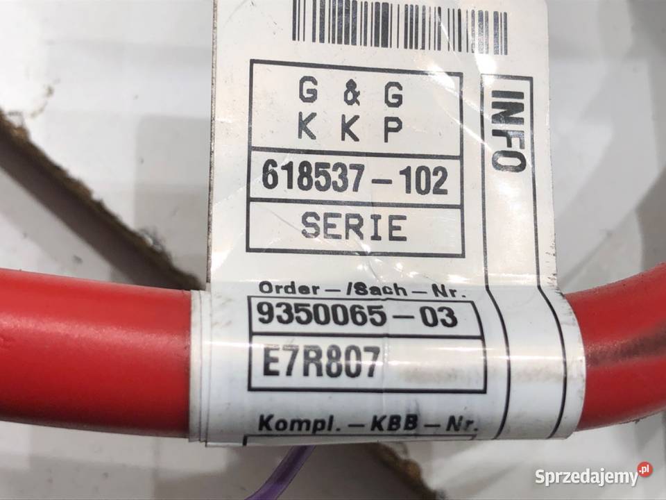 KLEMA PLUS BMW G30 6802945 20 184 PRZEWÓD osobowe Przewody, wtyczki i wiązki sprzedam