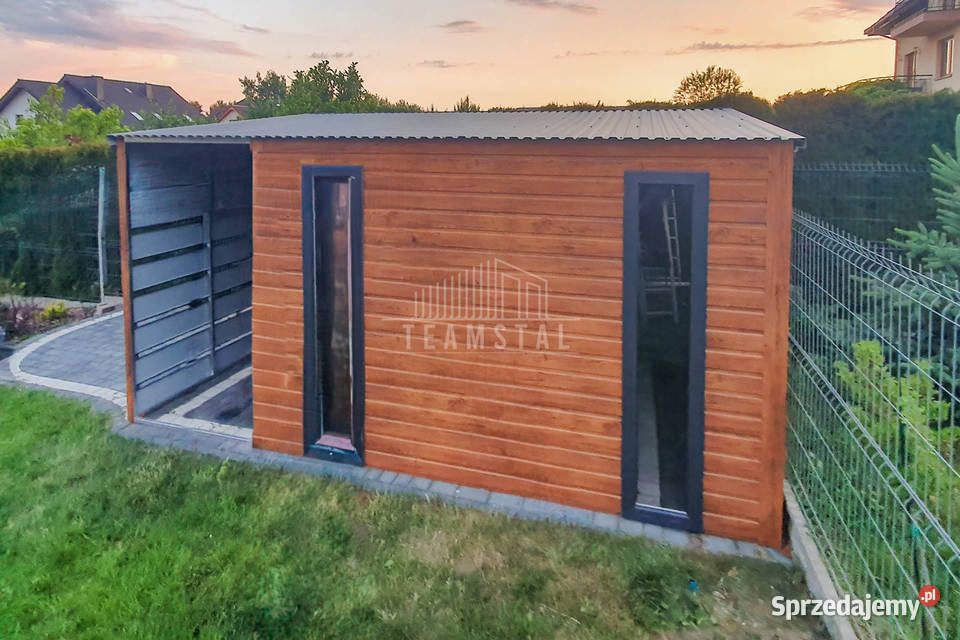 Schowek Domek Ogrodowy 25x2m Wiata 1m 2x Okno Jelenia Góra