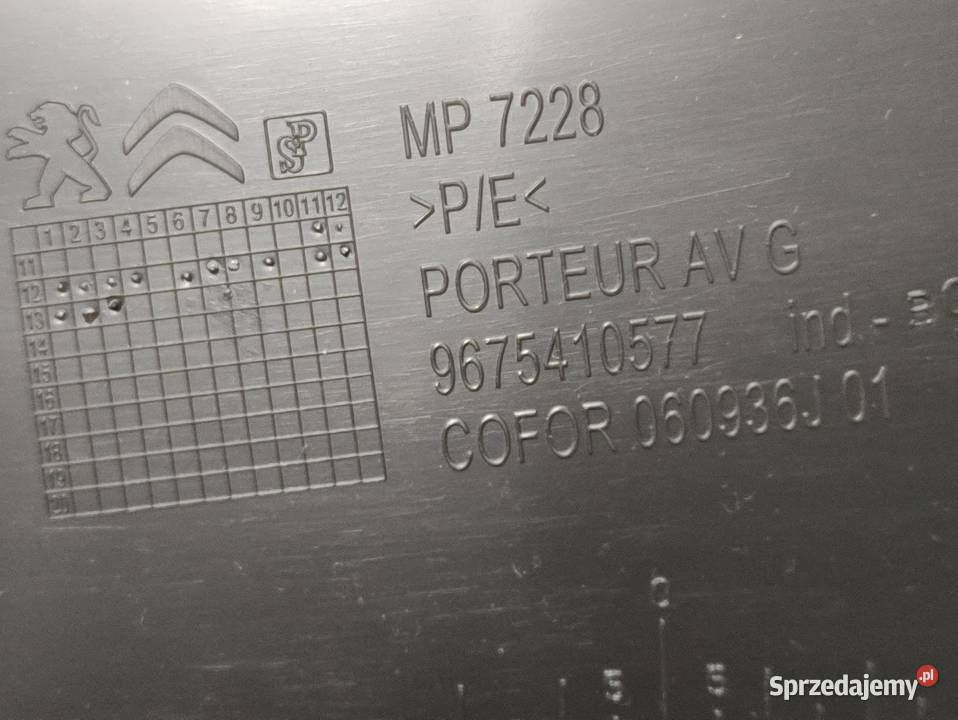 Tapicerka Boczek Drzwi Lewy Przód Citroen C Pleszew