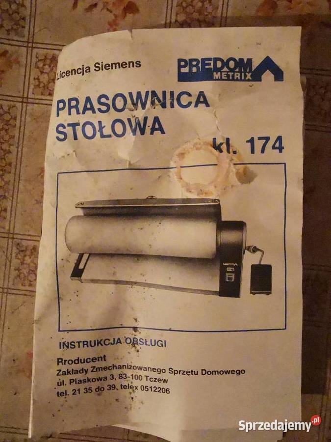 Prasownica Magiel TYP 174 PRL Nowa Lębork