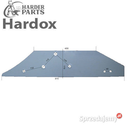 Płoza długa HARDOX 073604P części do pługa Suwałki