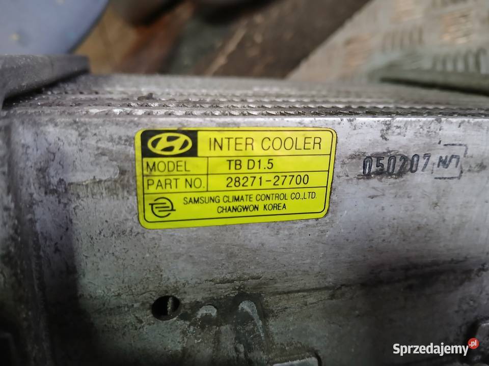 Chłodnica powietrza intercooler Hyundai Getz 15 Radłów