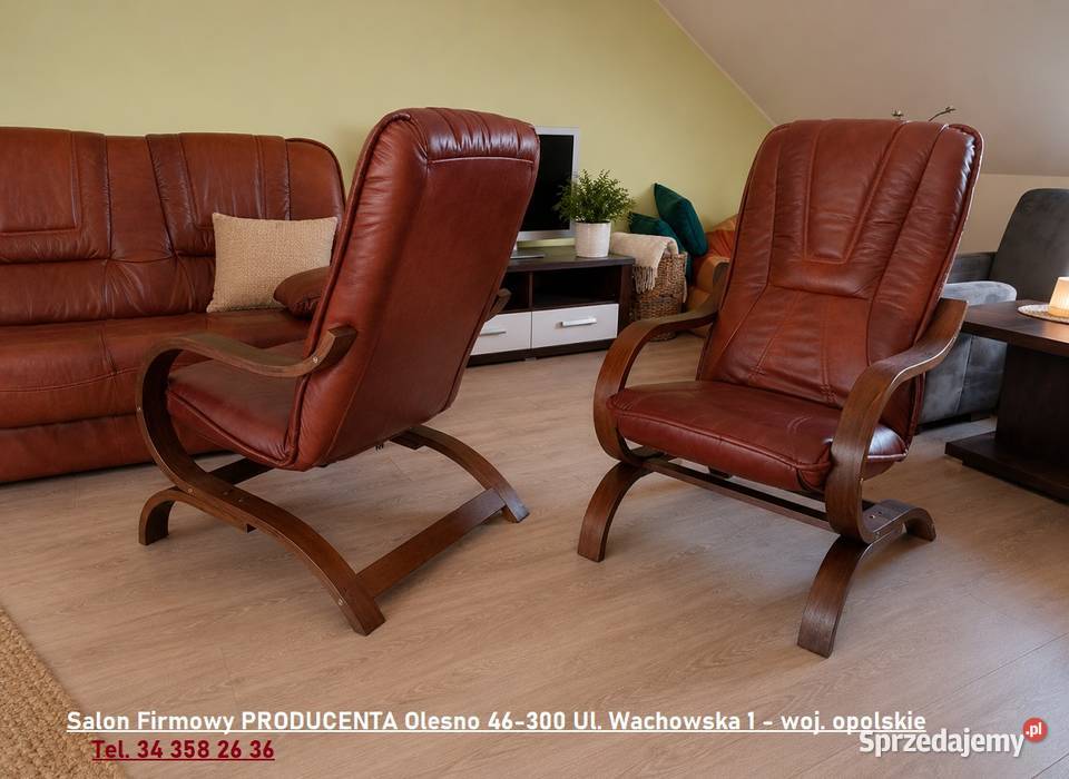 Nowy Komplet FINKA 3R11 w Skórze Naturalnej