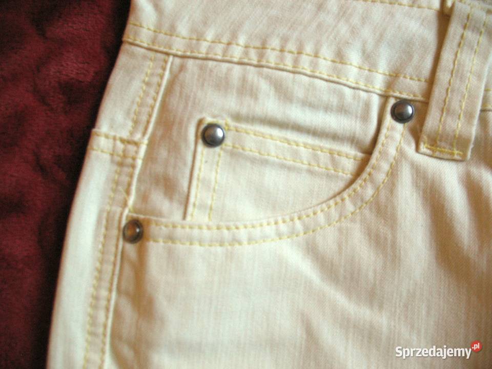 Spodnie damskie jeans 40 L biodra 98 Bermudy Rozmiar 40(L) Siedlce