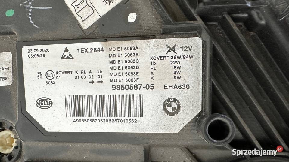 BMW 5 G30 M5 LIFT LASER 9850587 LAMPA LEWA Gorzów Wielkopolski