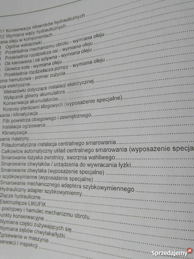 DTR INSTRUKCJA OBSŁUGI LIEBHERR A904C i inne zachodniopomorskie Szczecin