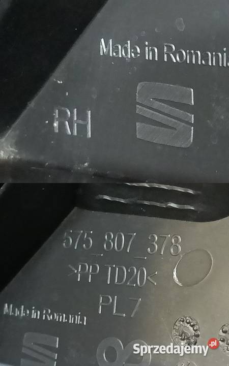 SEAT ATECA 16 ŚLIZG MOCOWANIE ZDERZAKA PRAWY TYŁ Pleszew